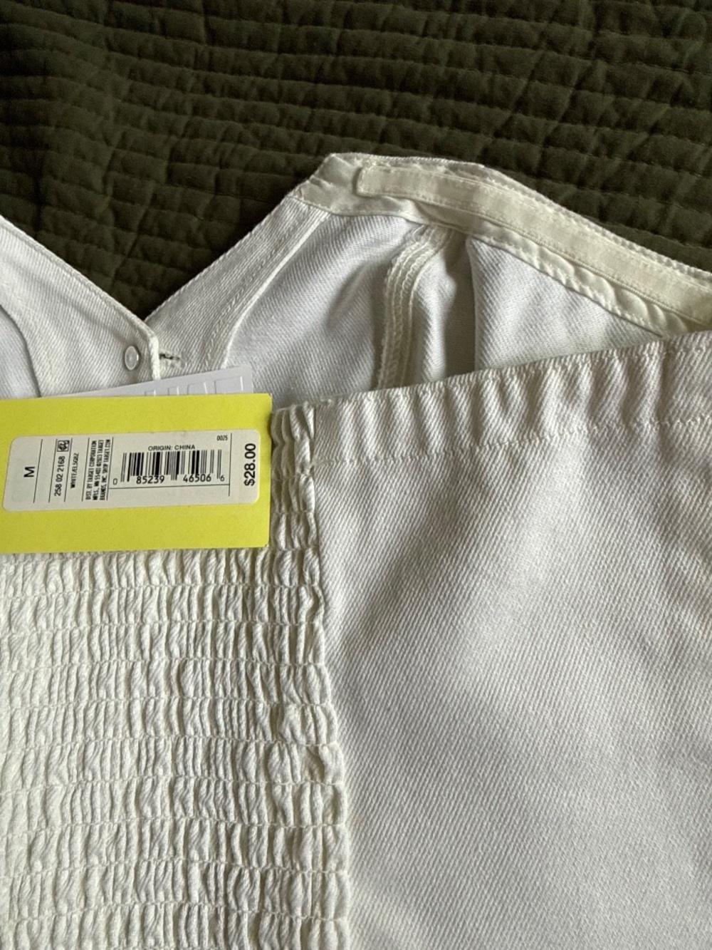 NWT Future Collective x Jenee Naylor White Denim Corset Top Size M - Picture 6 of 8